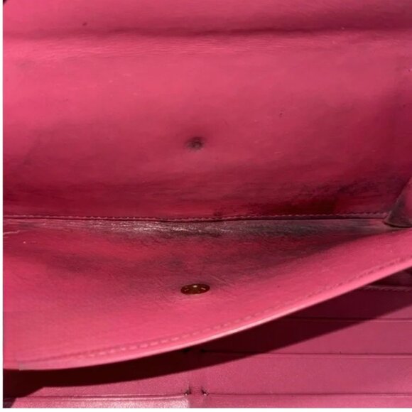 Louis Vuitton Vernis Leather Portefeuille Long Wallet "Rose Pop Pink" with COA - Picture 7 of 15
